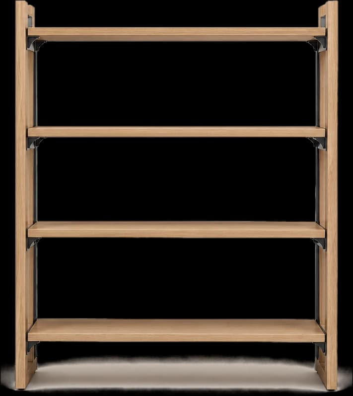 An empty product showcase shelf