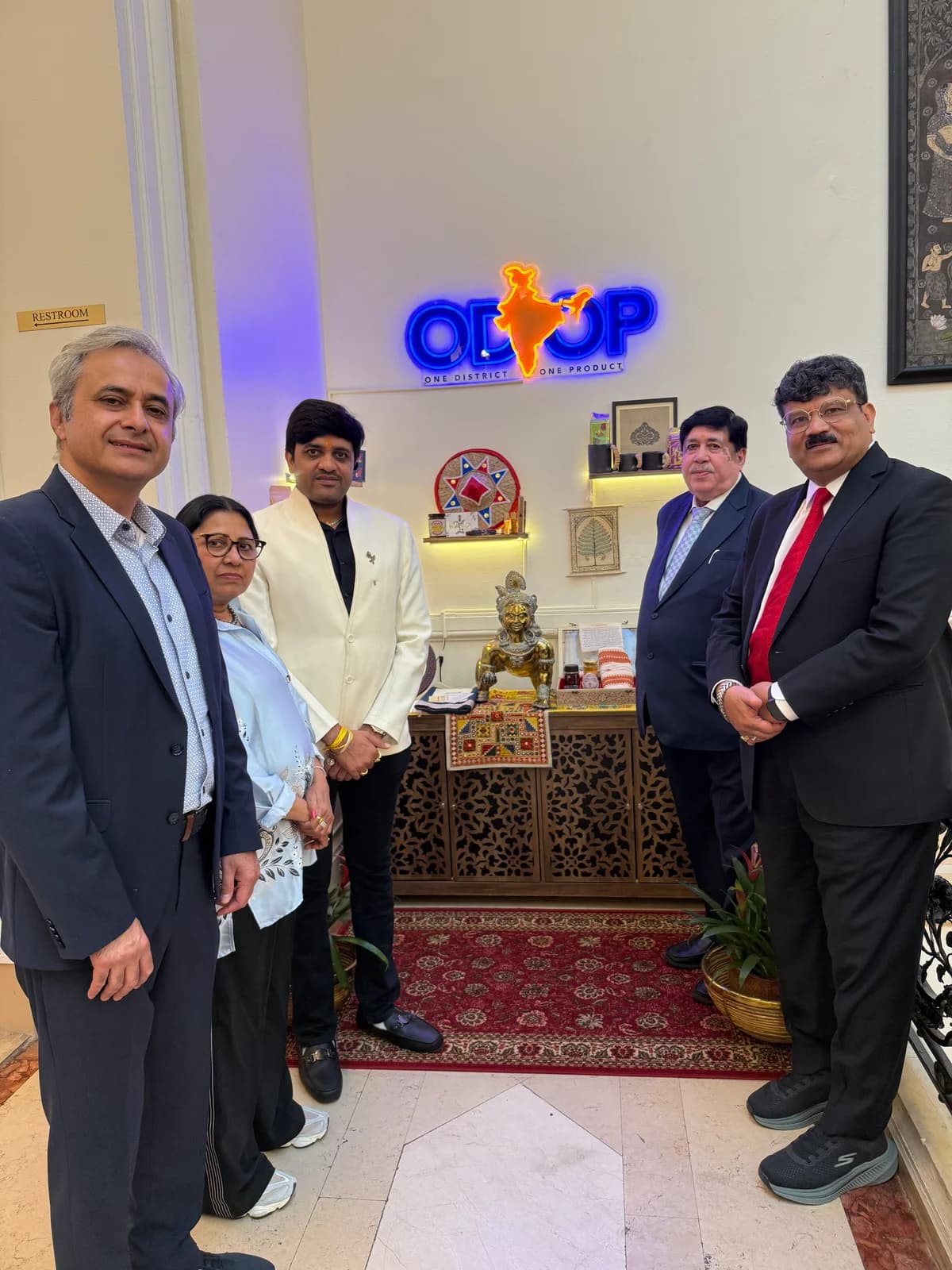 With IFFCO leadership, photograph supplied by Navin Pathak