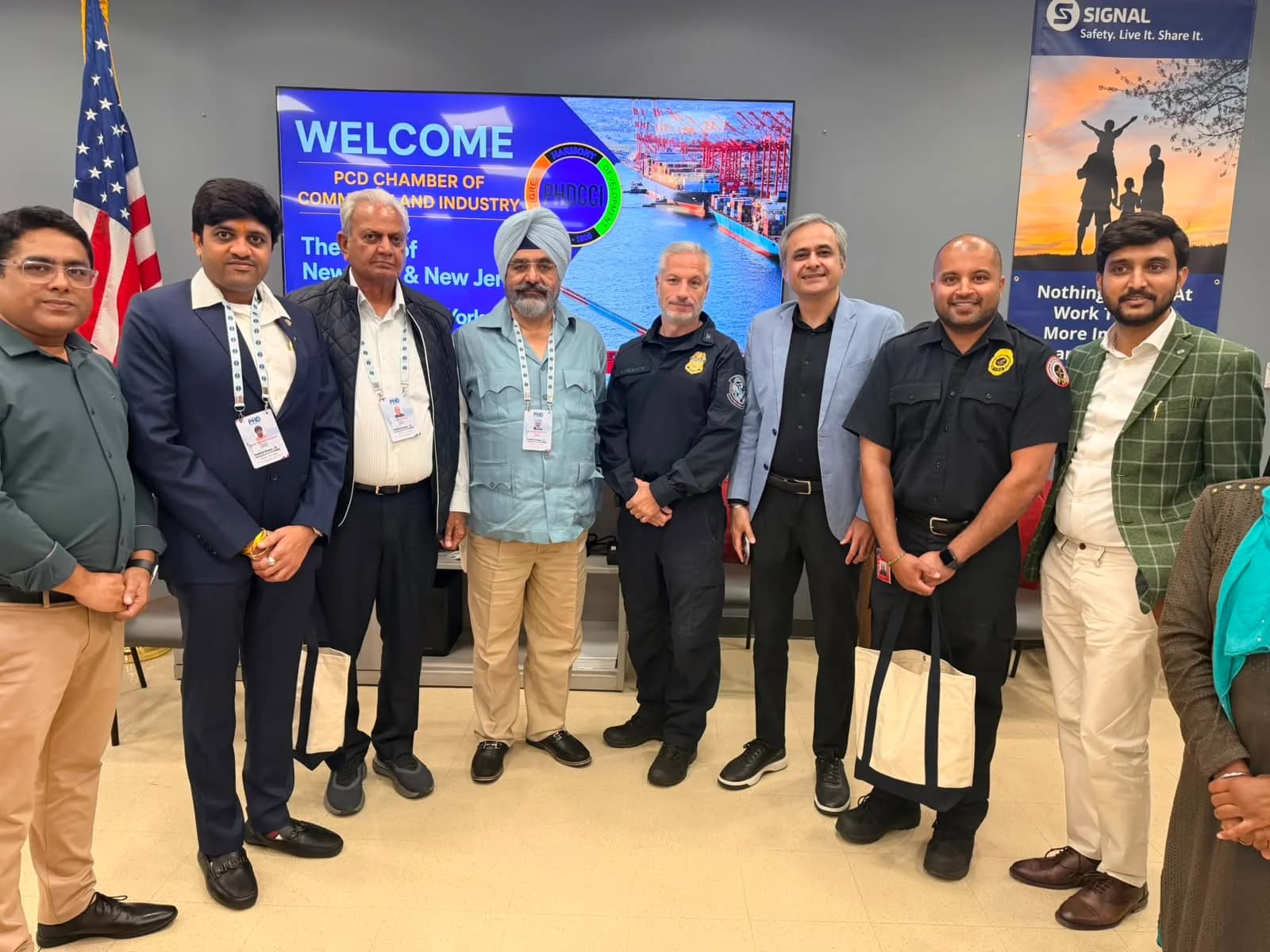 Delegation at the Port Authority of New York and New Jersey